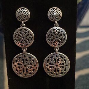 Brighton Ferrara Medallion Post Drop Earrings
